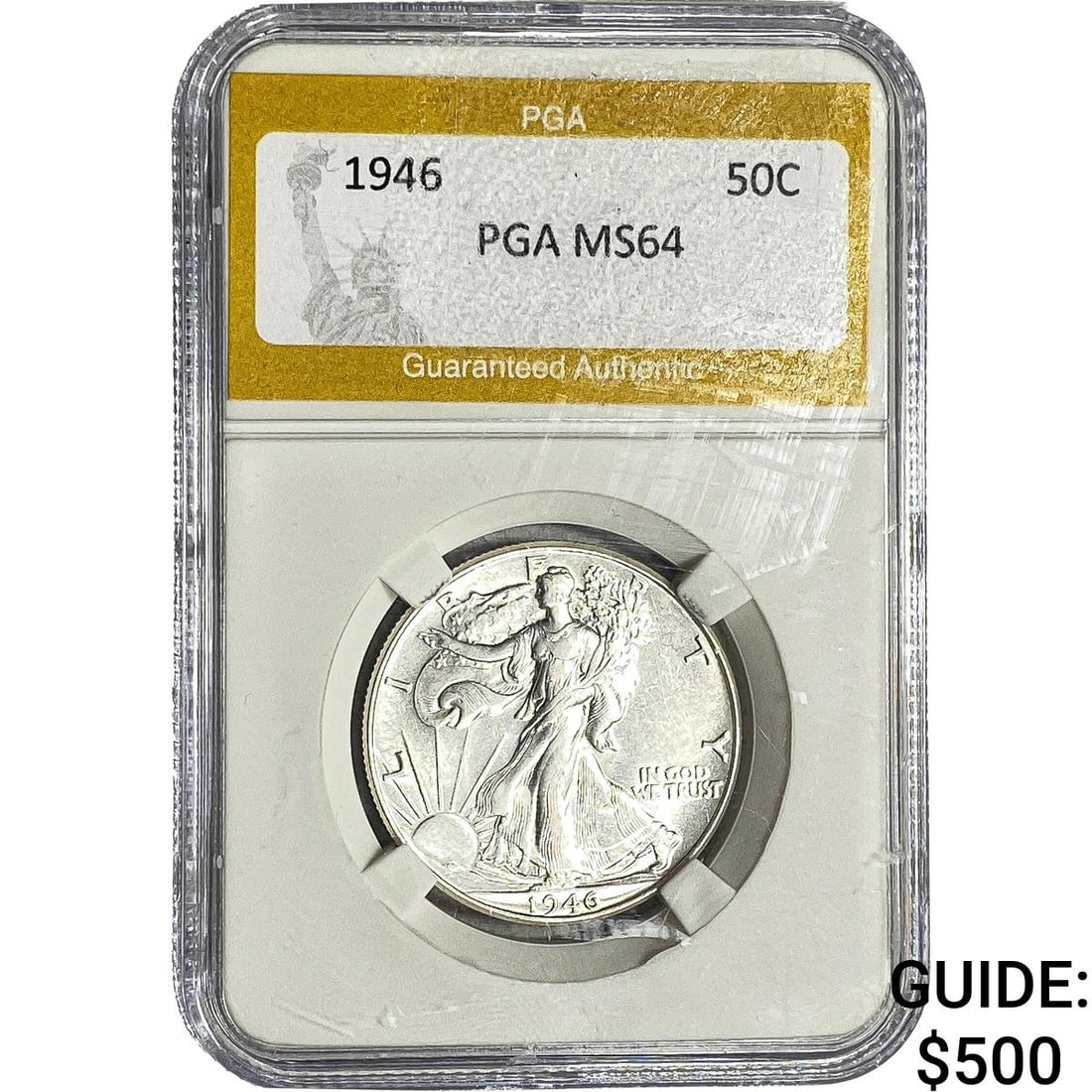 1946 Walking Liberty Half Dollar PGA MS64: 1946 Walking Liberty Half Dollar PGA MS64