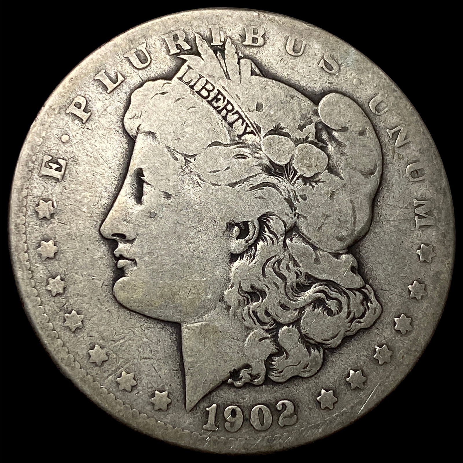 1902-S Silver Morgan Dollar NICELY CIRCULATED: 1902-S Silver Morgan Dollar NICELY CIRCULATED