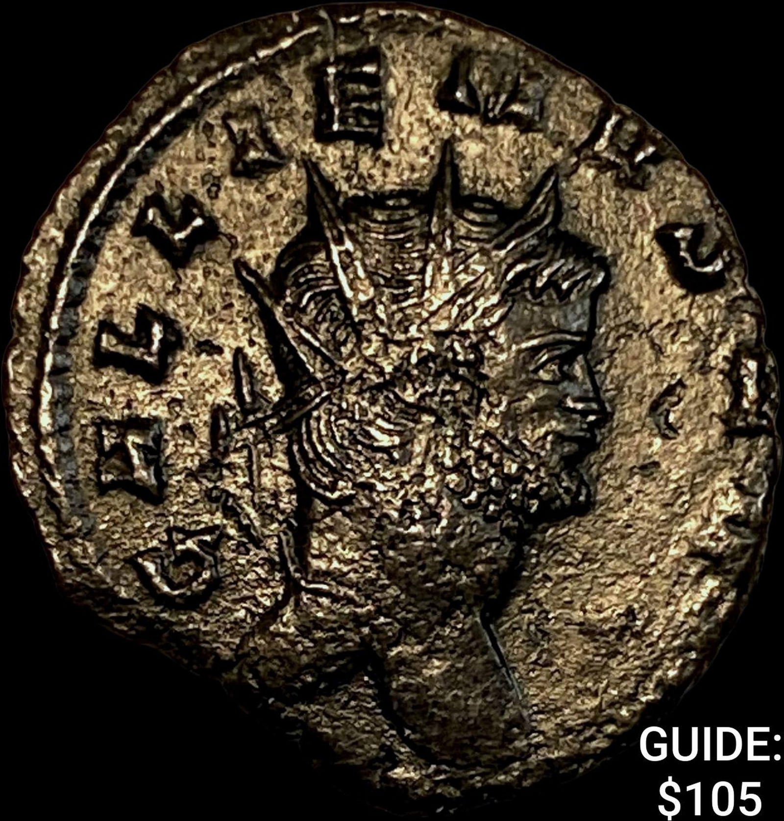 Roman Gallienus 253-268 AD Bronze Dbl Denarius CHOICE AU: Roman Gallienus 253-268 AD Bronze Dbl Denarius CHOICE AU