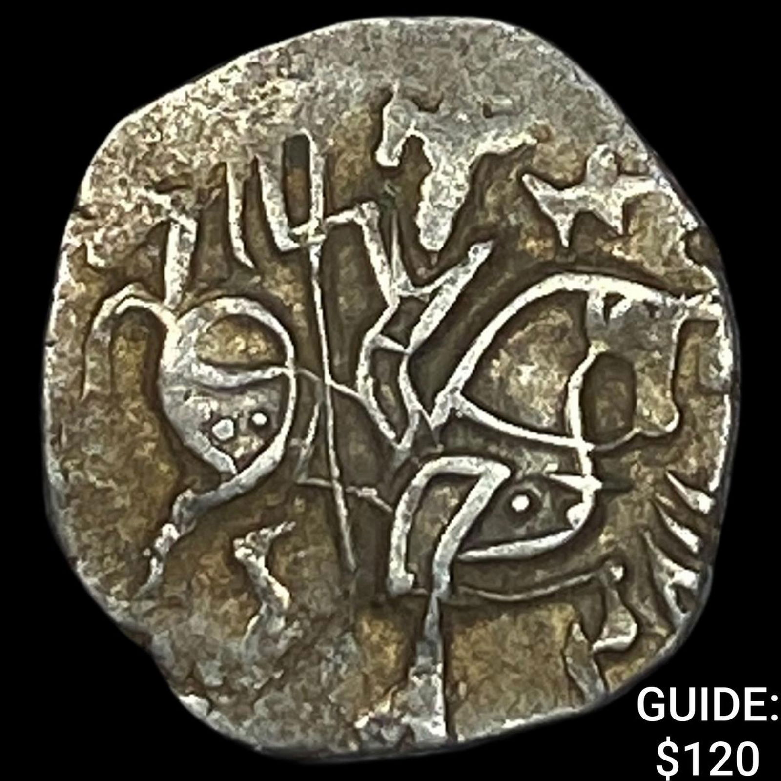 India Rajput 700-1000 Silver Jital NEARLY UNCIRCULATED: India Rajput 700-1000 Silver Jital NEARLY UNCIRCULATED