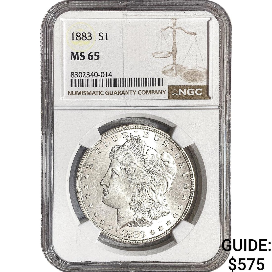 1883 Morgan Silver Dollar NGC MS65 (1 of 2)