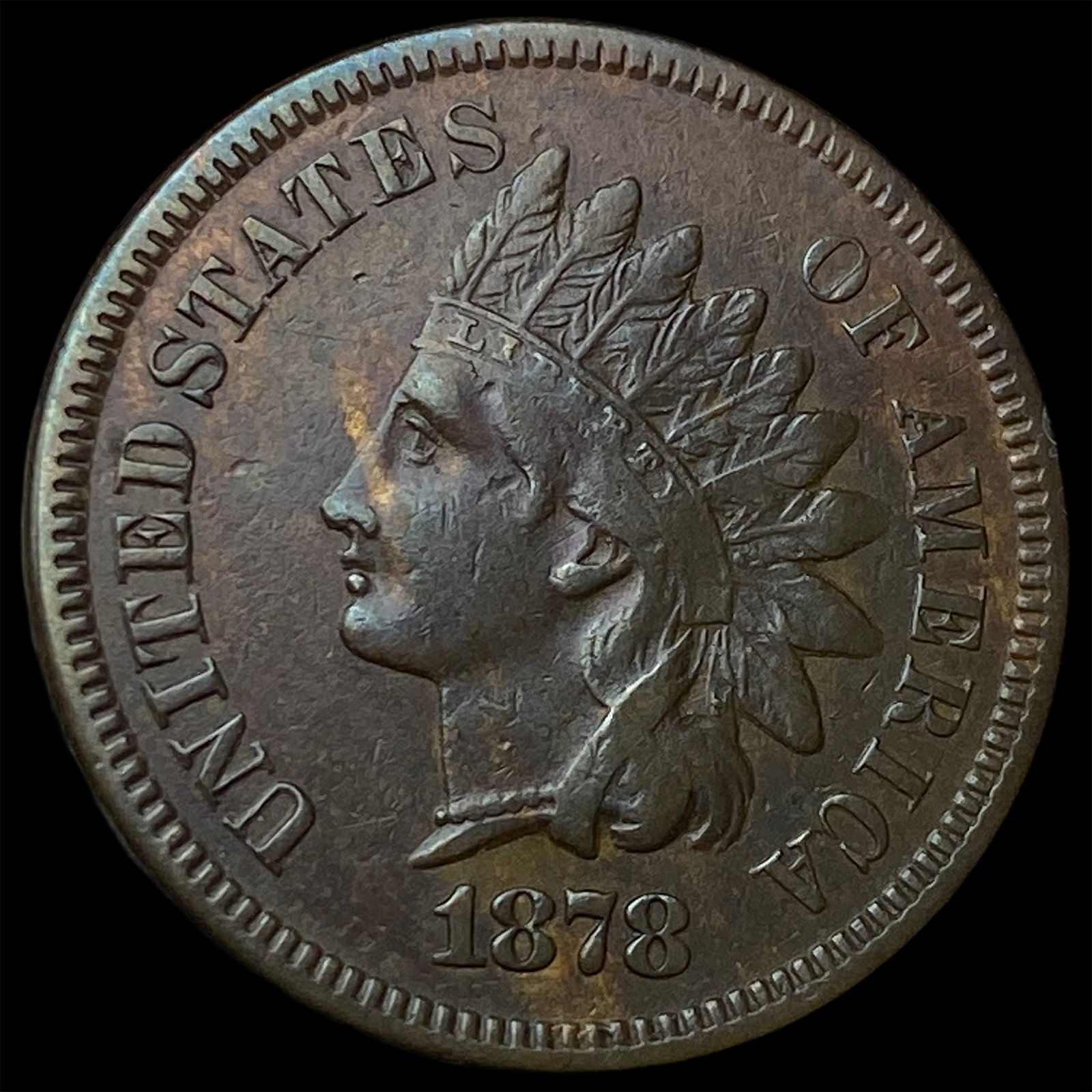 1878 Indian Head Cent NEARLY UNCIRCULATED: 1878 Indian Head Cent NEARLY UNCIRCULATED