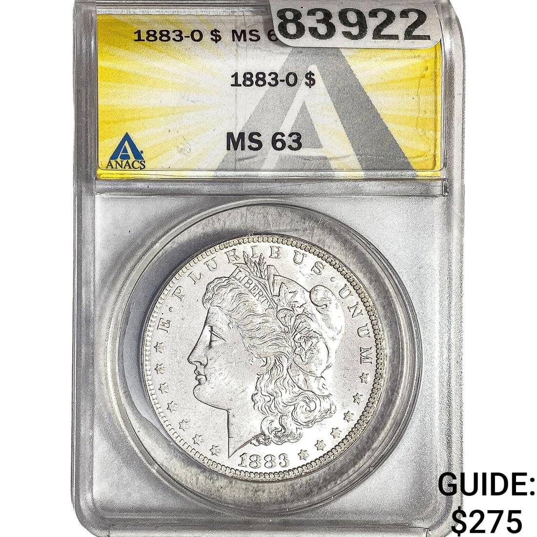 1883-O Morgan Silver Dollar ANACS MS63 (1 of 2)