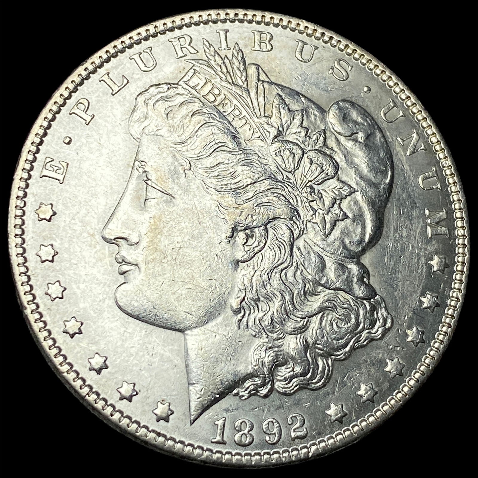 1892 Morgan Silver Dollar CLOSELY UNCIRCULATED: 1892 Morgan Silver Dollar CLOSELY UNCIRCULATED