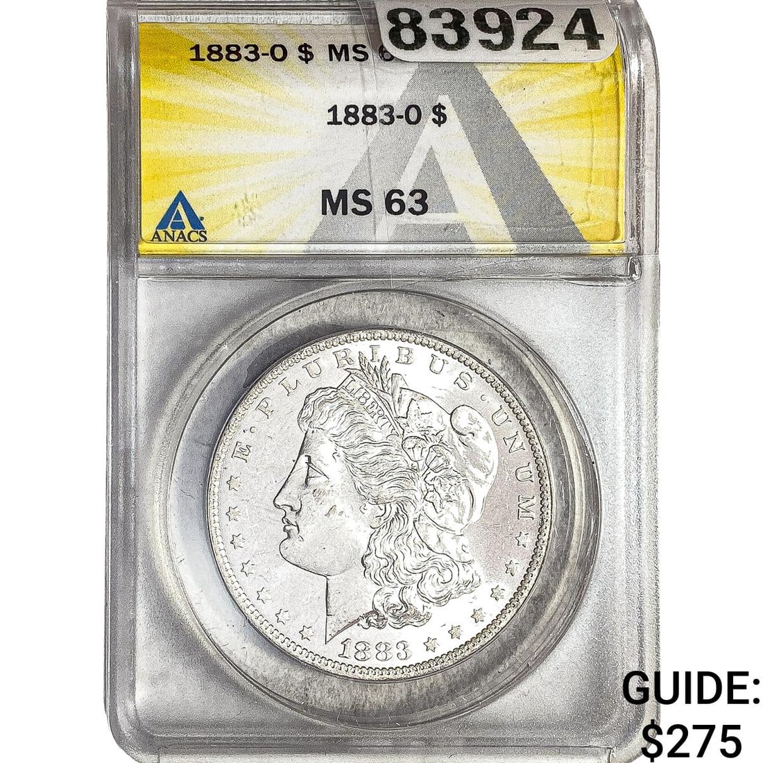 1883-O Morgan Silver Dollar ANACS MS63 (1 of 2)