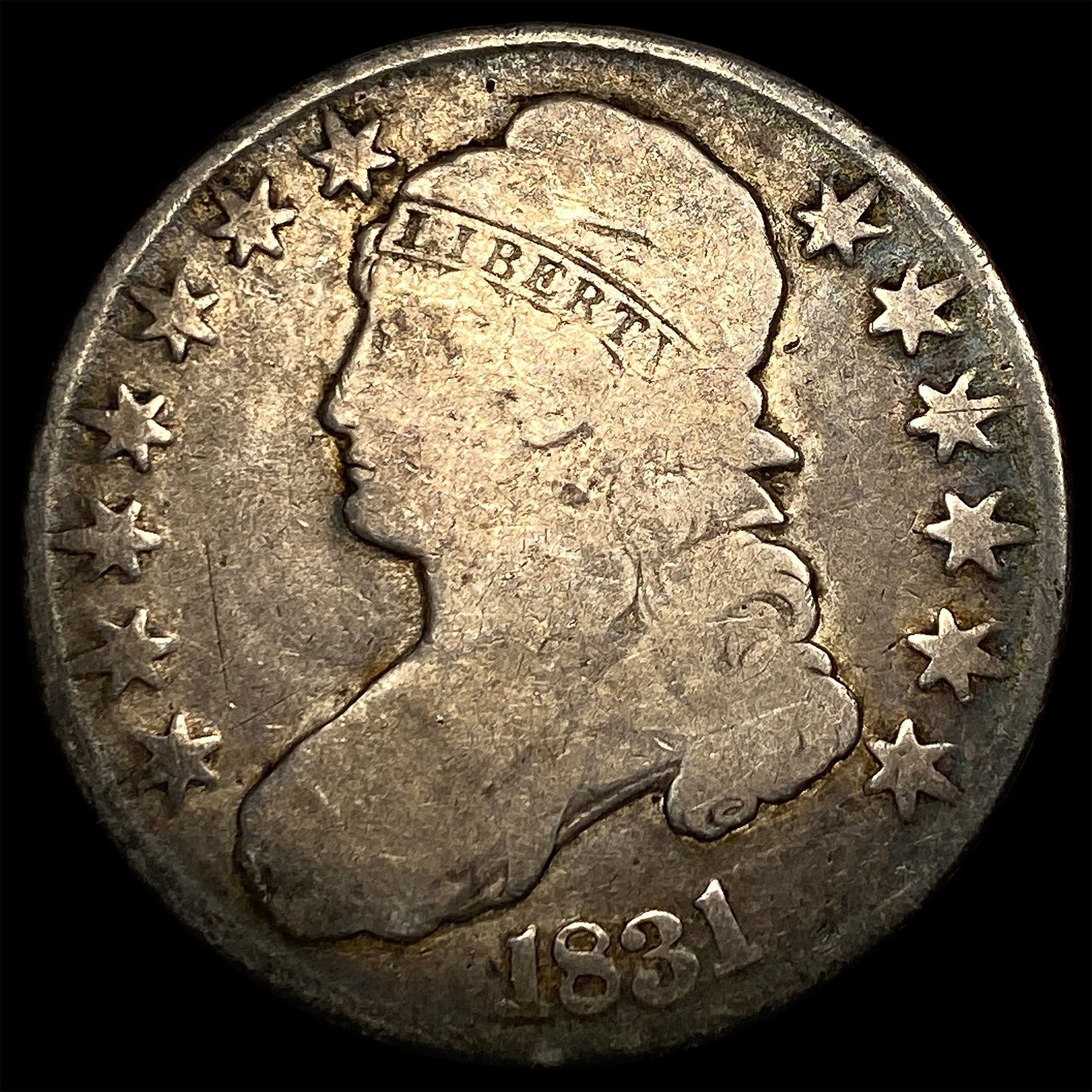 1831 Capped Bust Half Dollar NICELY CIRCULATED: 1831 Capped Bust Half Dollar NICELY CIRCULATED