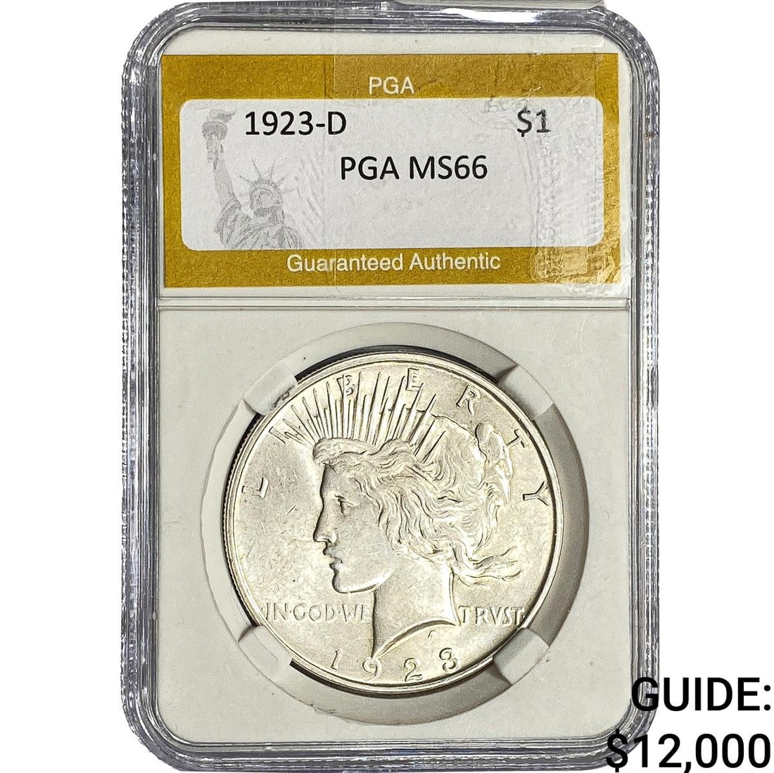 1923-D Silver Peace Dollar PGA MS66 (1 of 2)