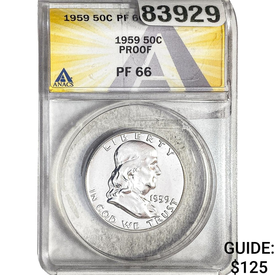 1959 Franklin Half Dollar ANACS PF66 (1 of 2)