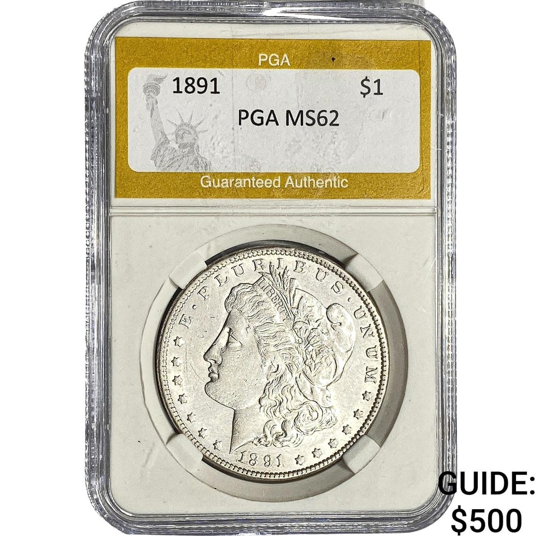 1891 Morgan Silver Dollar PGA MS62 (1 of 2)