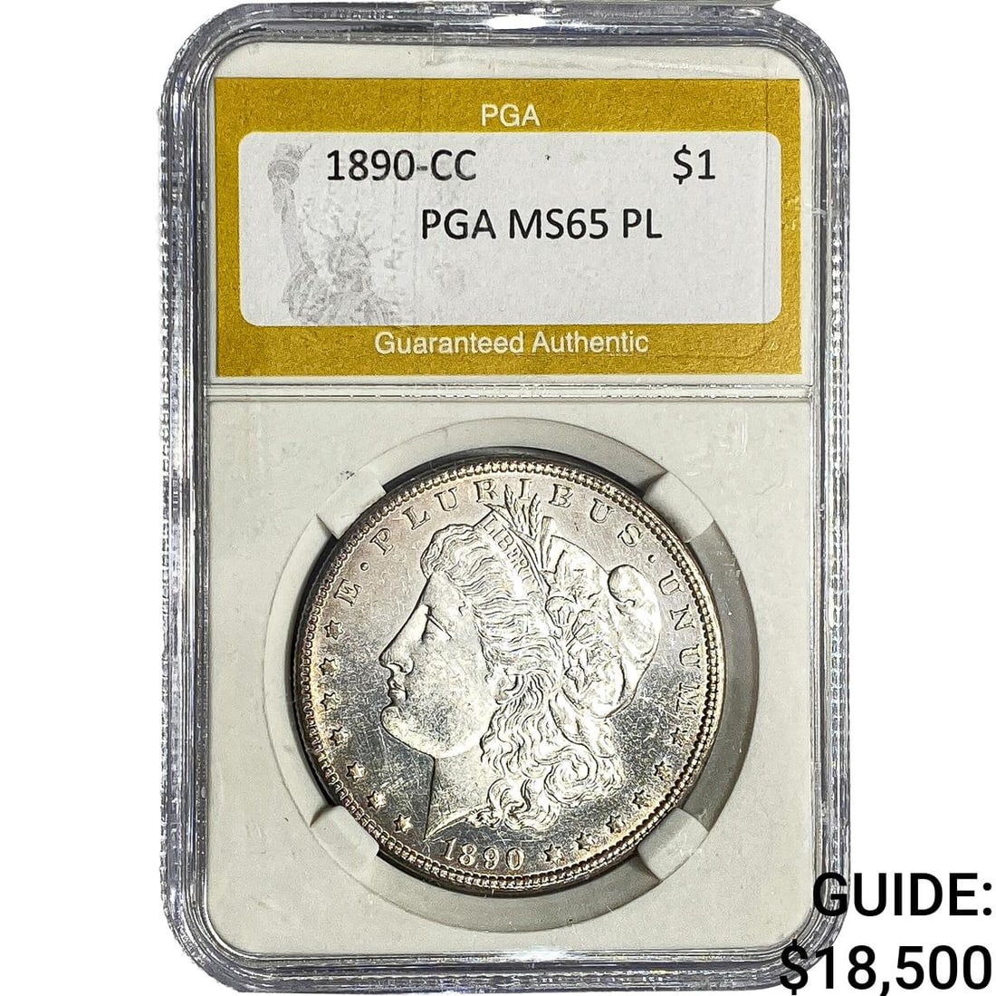 1890-CC Morgan Silver Dollar PGA MS65 PL (1 of 2)