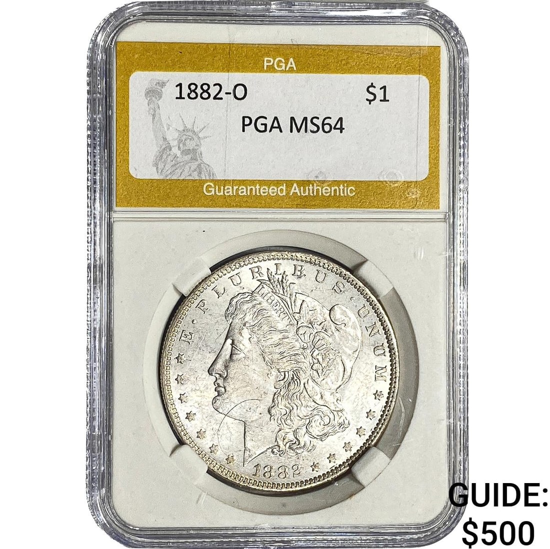 1882-O Morgan Silver Dollar PGA MS64 (1 of 2)