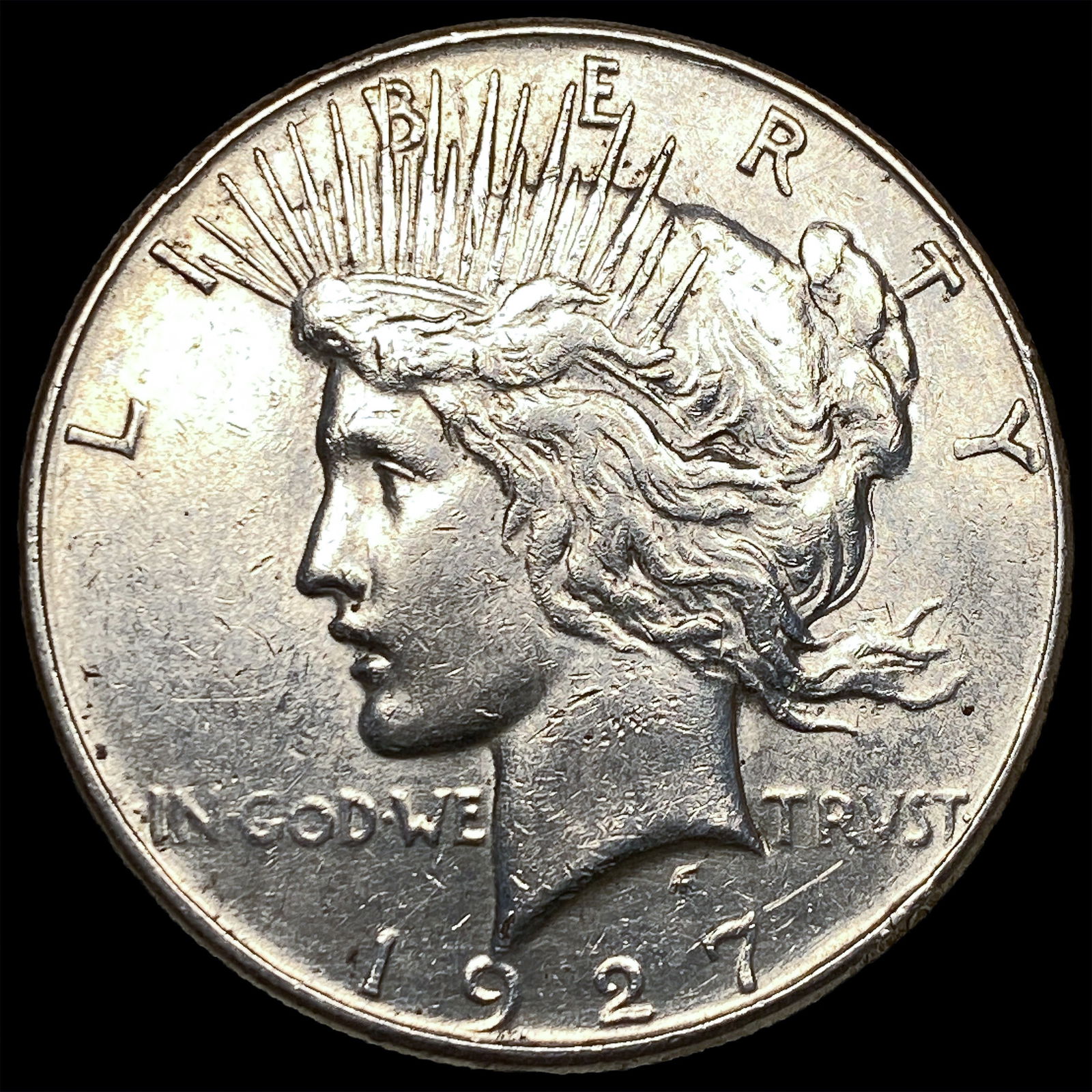 1927-S Silver Peace Dollar CLOSELY UNCIRCULATED (1 of 2)