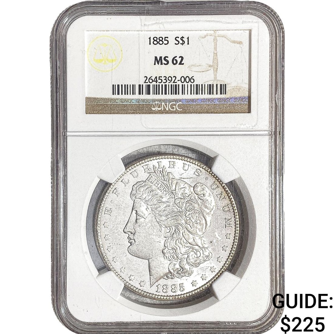 1885 Morgan Silver Dollar NGC MS62 (1 of 2)