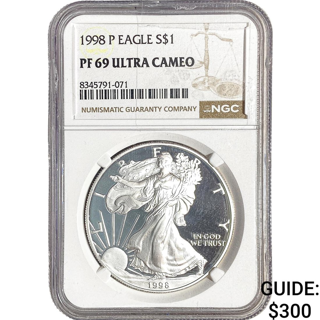 1998-P Silver Eagle NGC PF69 Ultra Cameo (1 of 2)