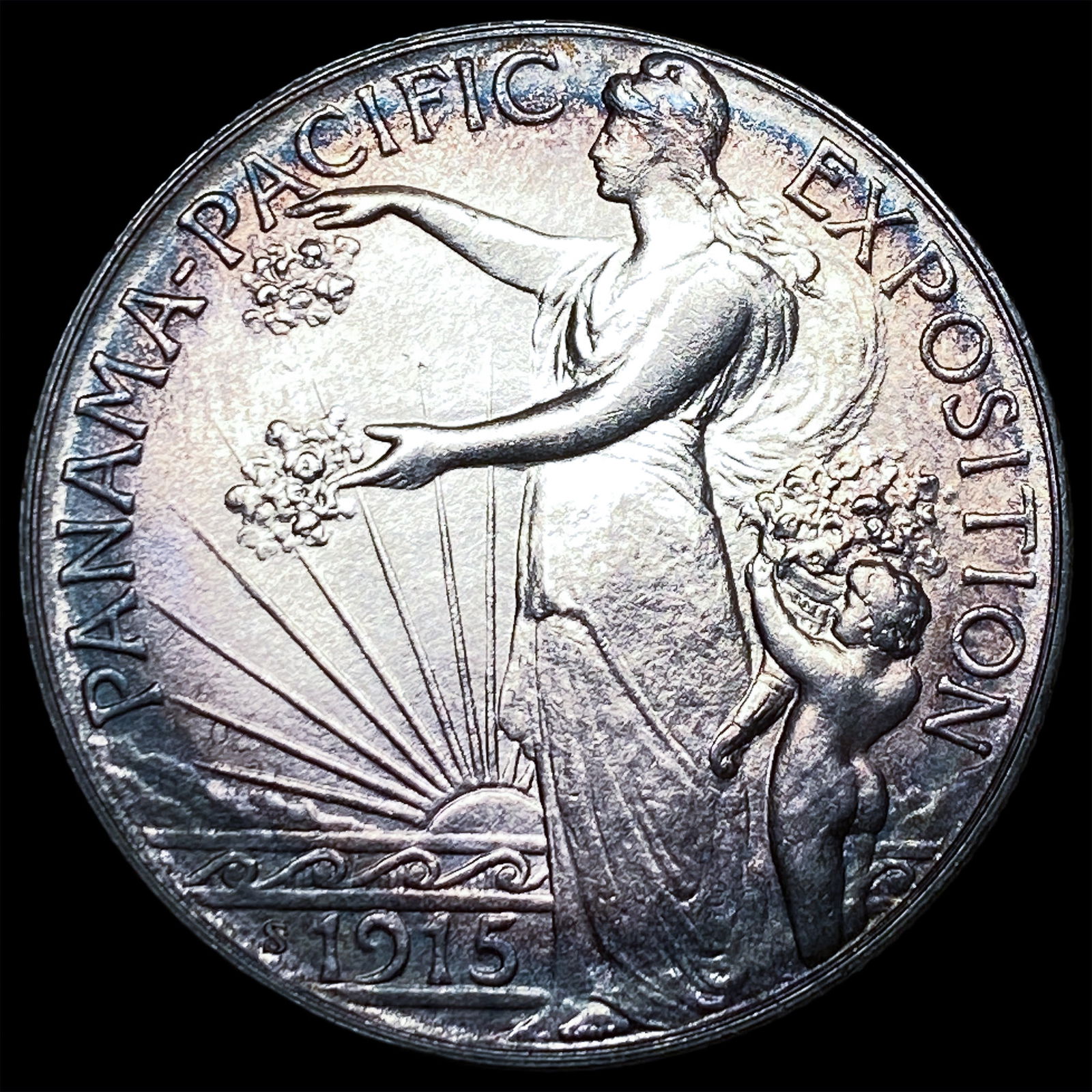 1915-S Silver Panama-Pacific Half Dollar UNCIRCULATED (1 of 2)