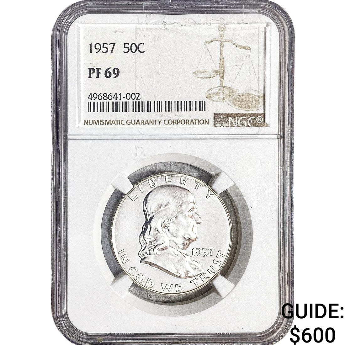 1957 Franklin Half Dollar NGC PF69 (1 of 2)