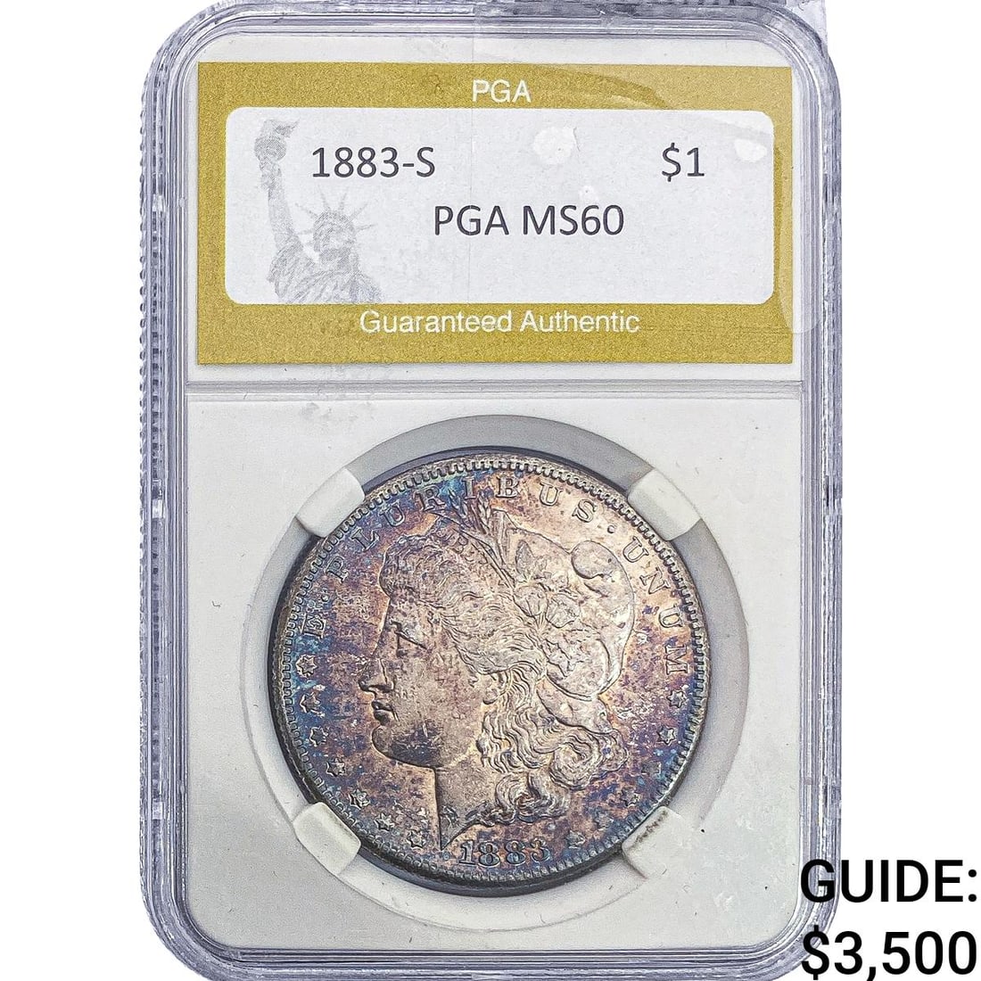 1883-S Morgan Silver Dollar PGA MS60 (1 of 2)