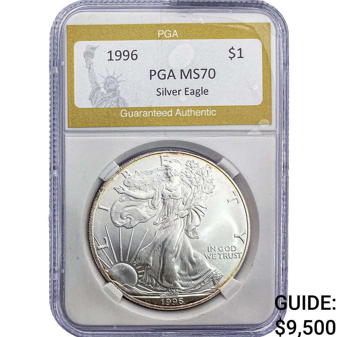 1996 PGA MS70 1oz Siver $1 SE: 1996 PGA MS70 1oz Siver $1 SE