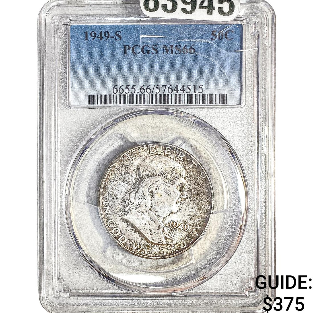 1949-S Franklin Half Dollar PCGS MS66 (1 of 2)