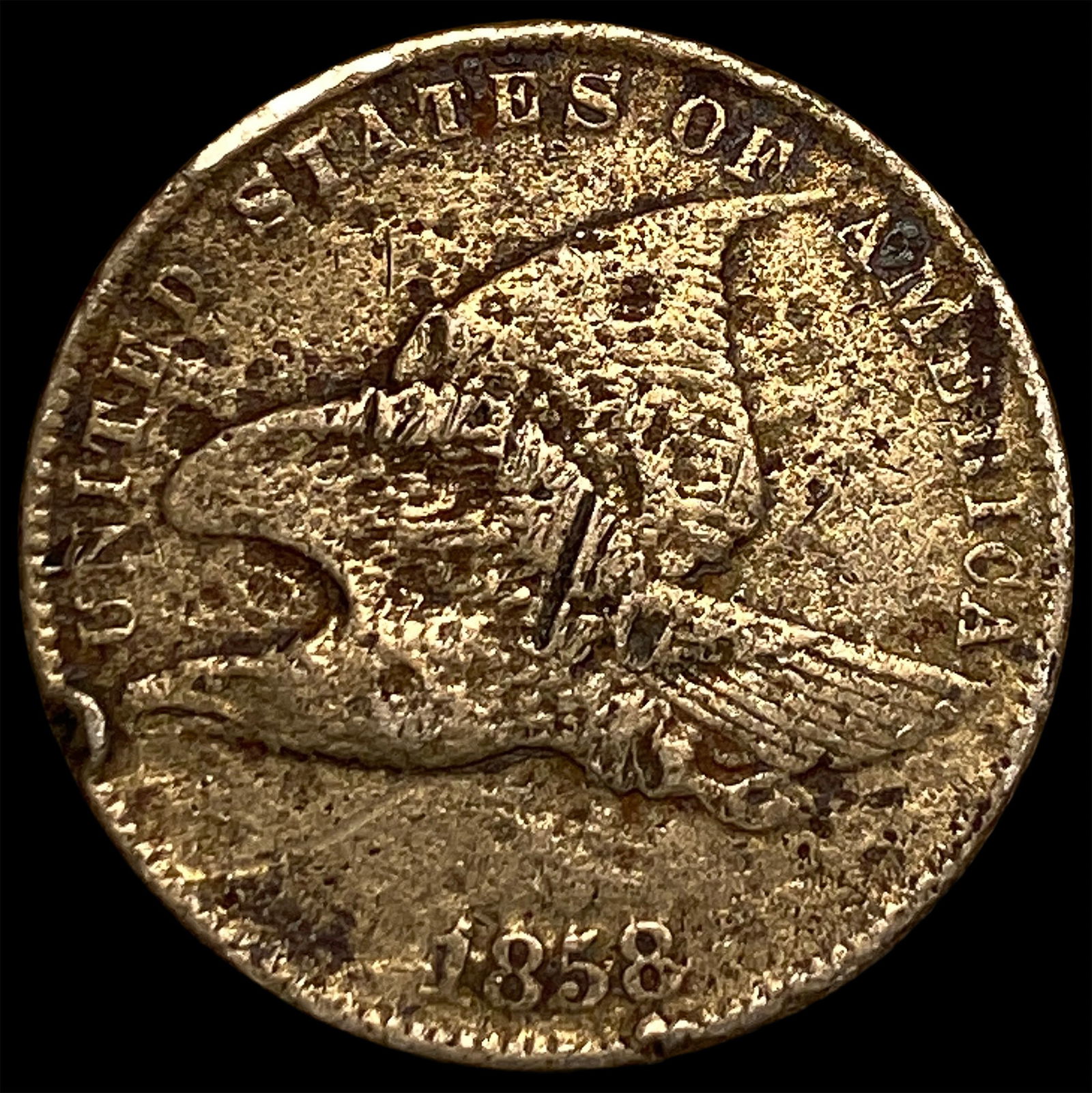 1858 Copper-Nickel Flying Eagle Cent HIGH GRADE: 1858 Copper-Nickel Flying Eagle Cent HIGH GRADE
