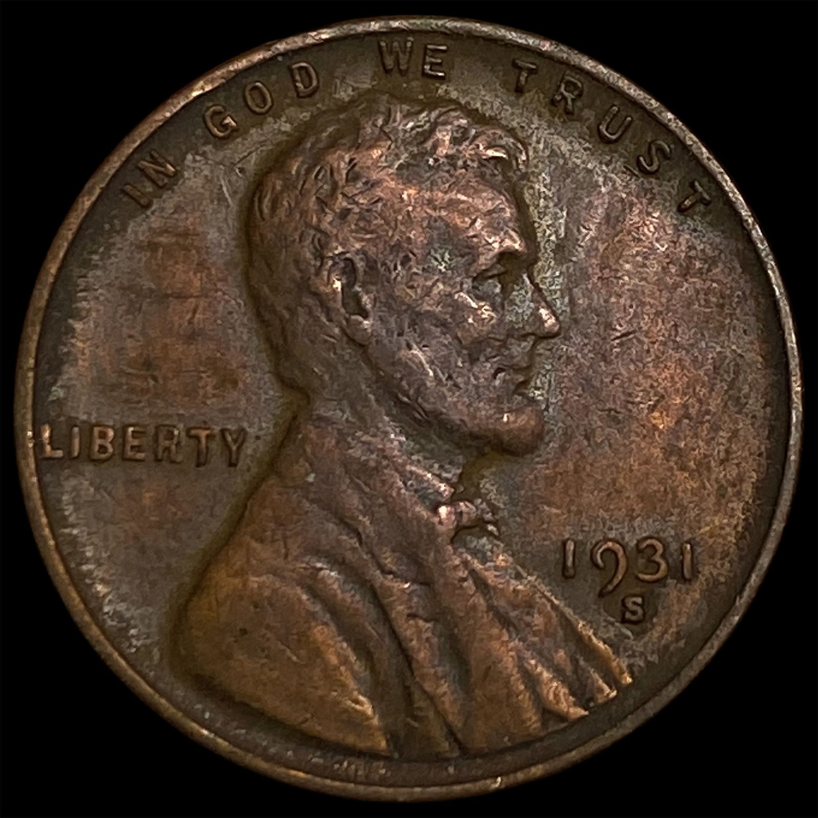 1931-S Lincoln Wheat Cent NEARLY UNCIRCULATED (1 of 2)
