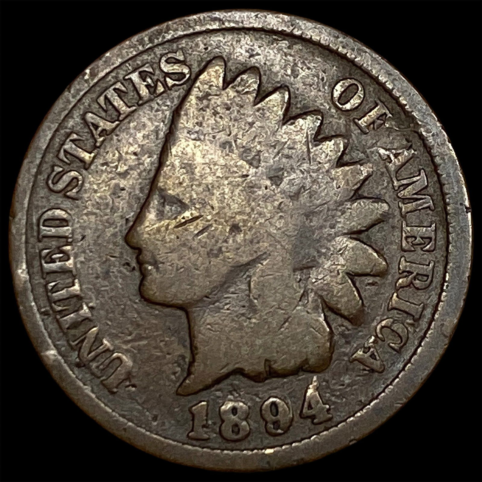 1894/94 Indian Head Cent NICELY CIRCULATED (1 of 2)