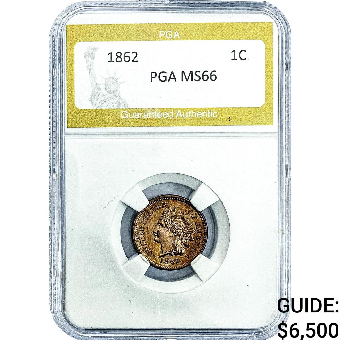 1862 Indian Head Cent PGA MS66 (1 of 2)