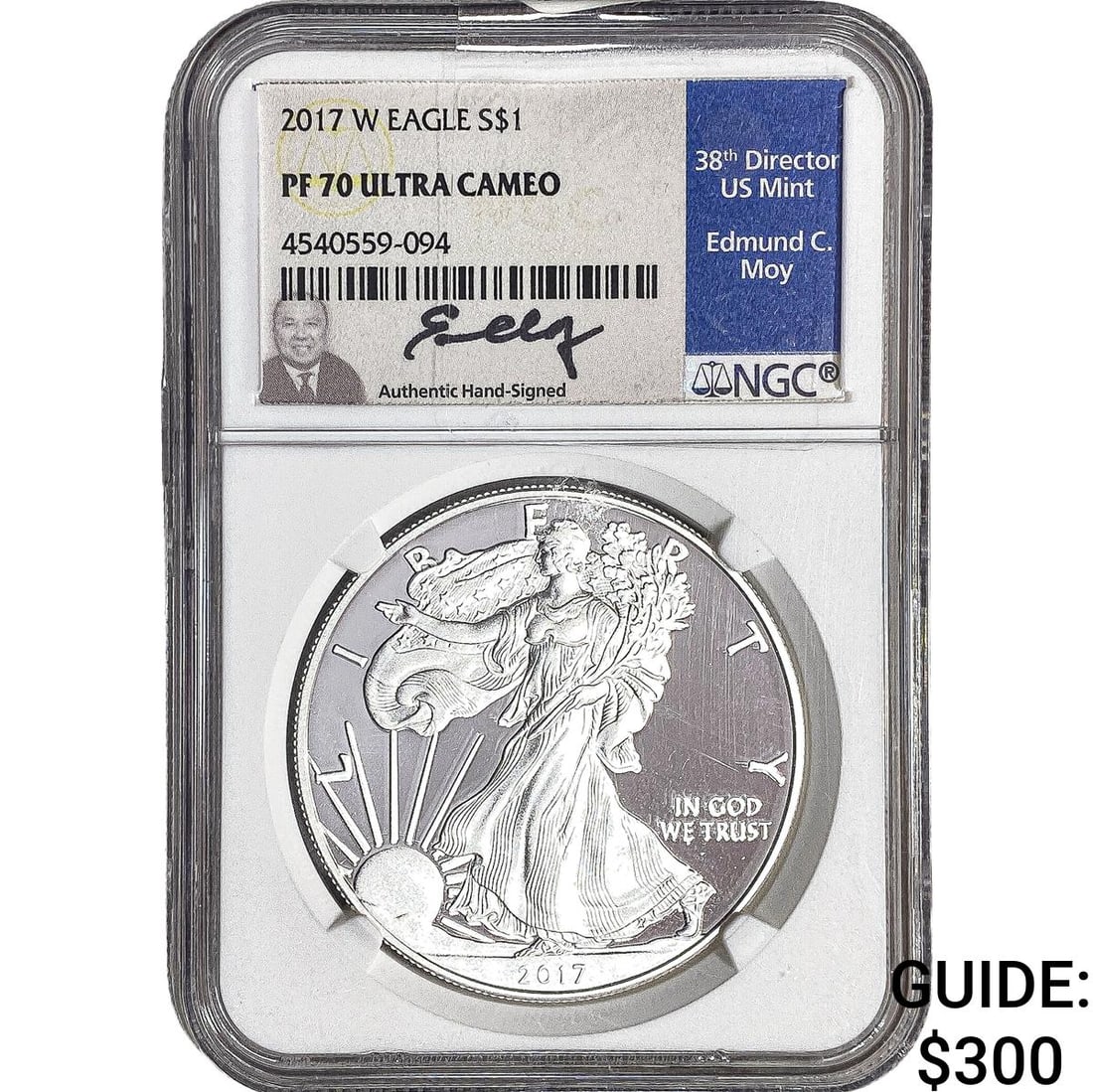 2017-W Silver Eagle NGC PF70 Ultra Cameo: 2017-W Silver Eagle NGC PF70 Ultra Cameo
