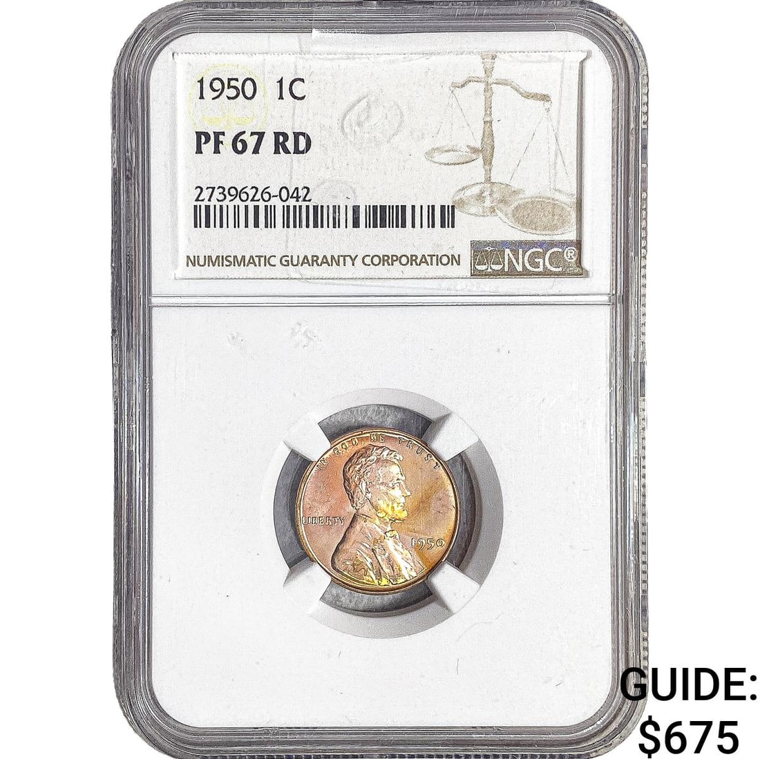 1950 Wheat Cent NGC PF67 RD (1 of 2)