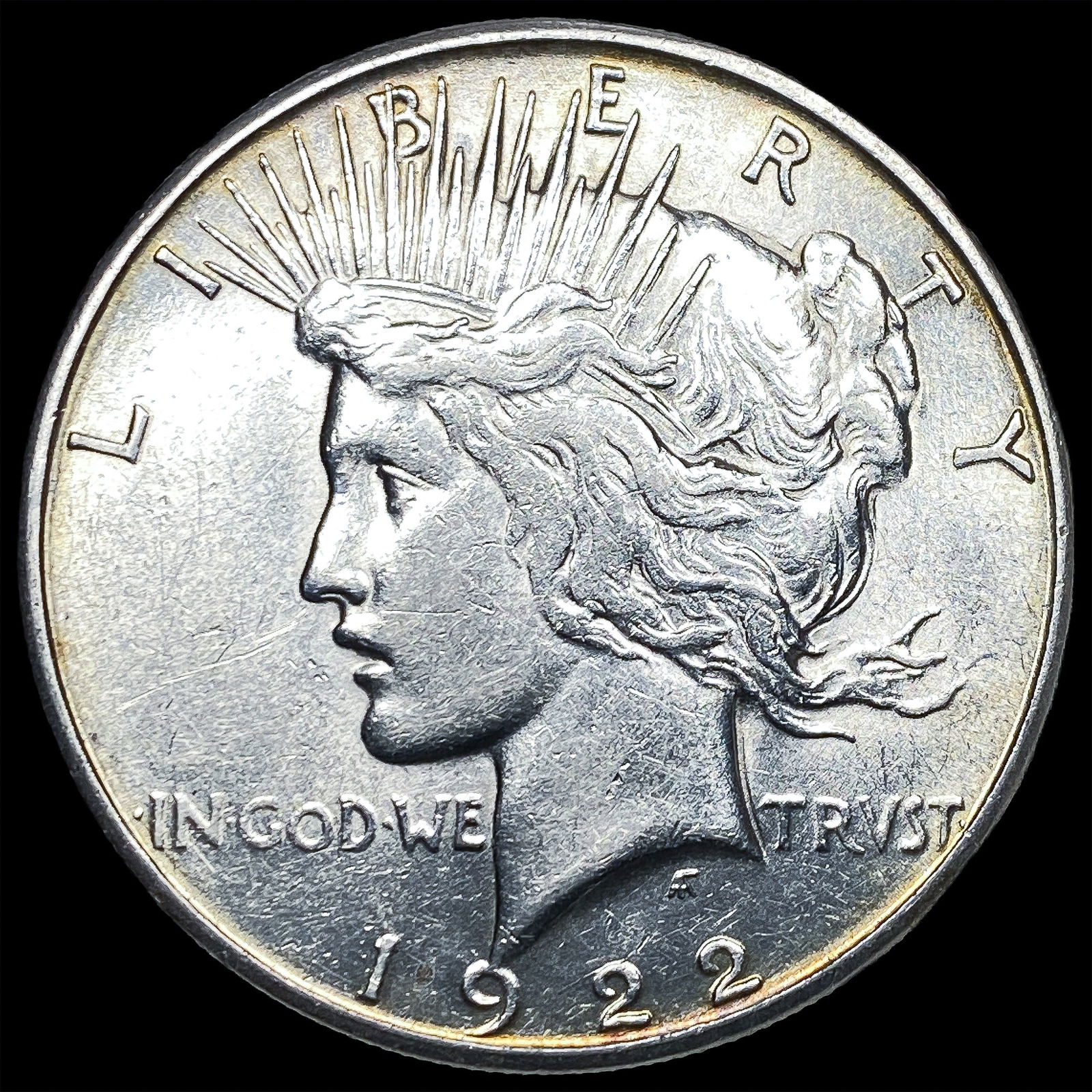 1922-S Silver Peace Dollar CLOSELY UNCIRCULATED (1 of 2)