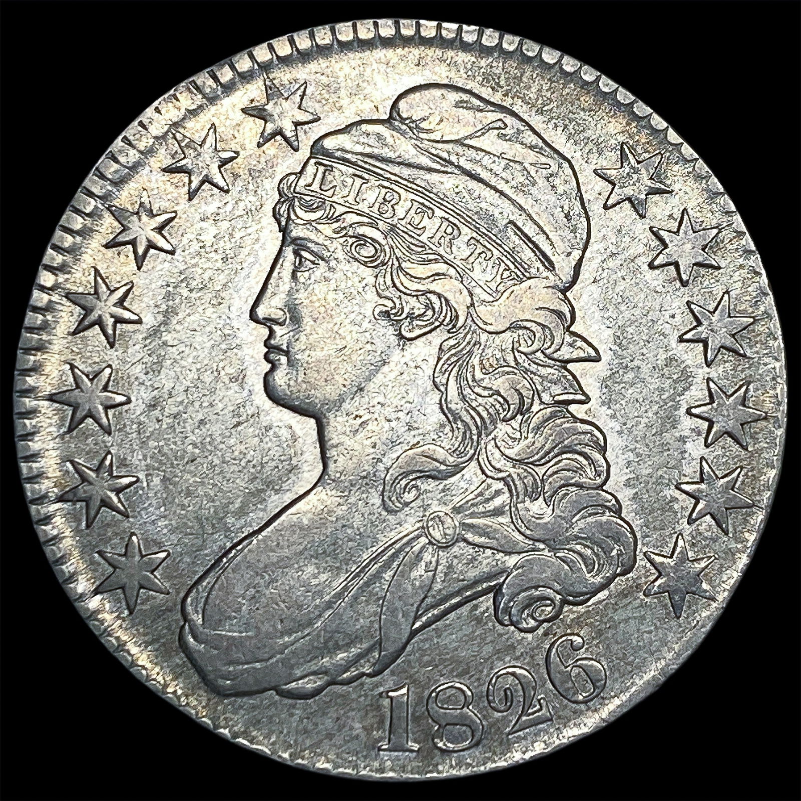 1826 Silver Capped Bust Half Dollar CLOSELY UNCIRCULATED (1 of 2)