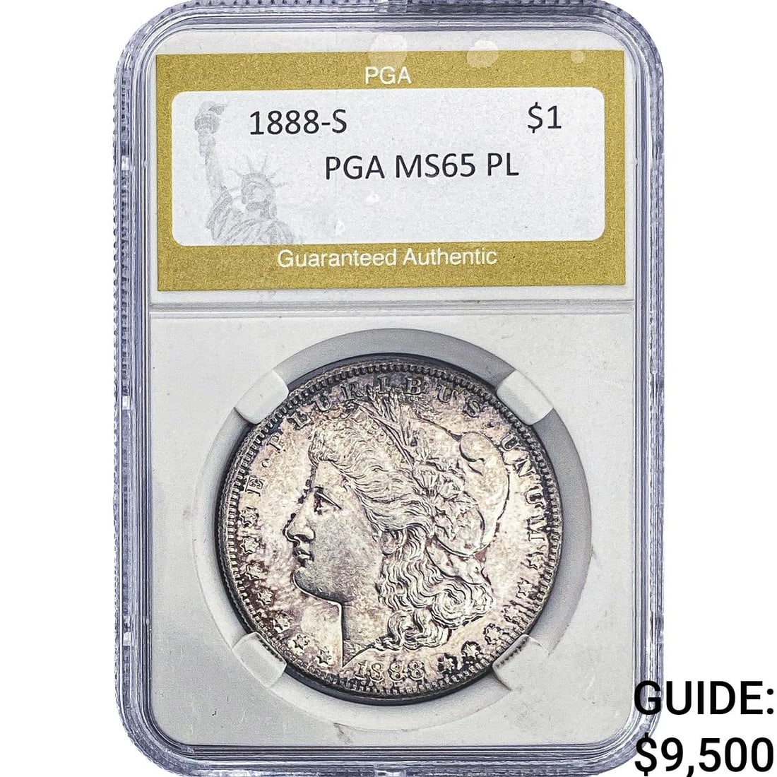 1888-S Morgan Silver Dollar PGA MS65 PL (1 of 2)