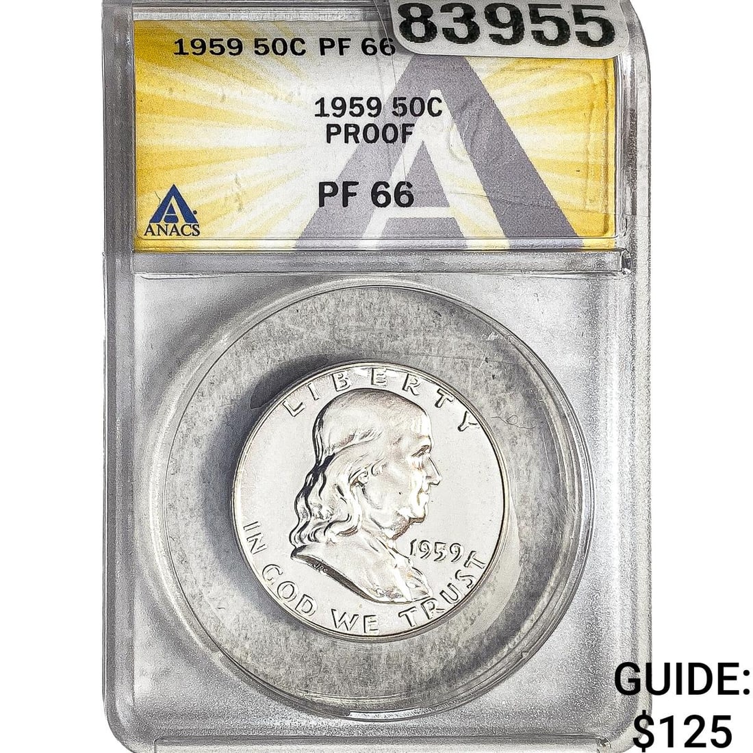 1959 Franklin Half Dollar ANACS PF66 (1 of 2)