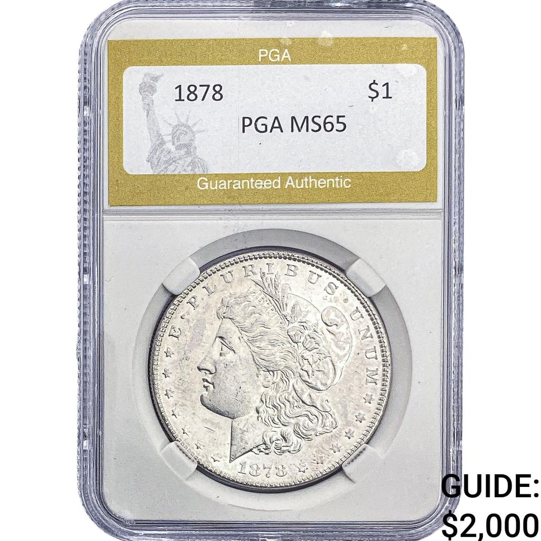 1878 Morgan Silver Dollar PGA MS65 (1 of 2)