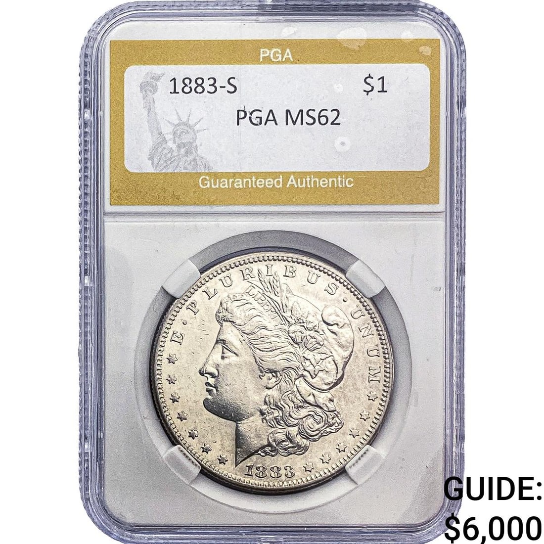 1883-S Morgan Silver Dollar PGA MS62 (1 of 2)