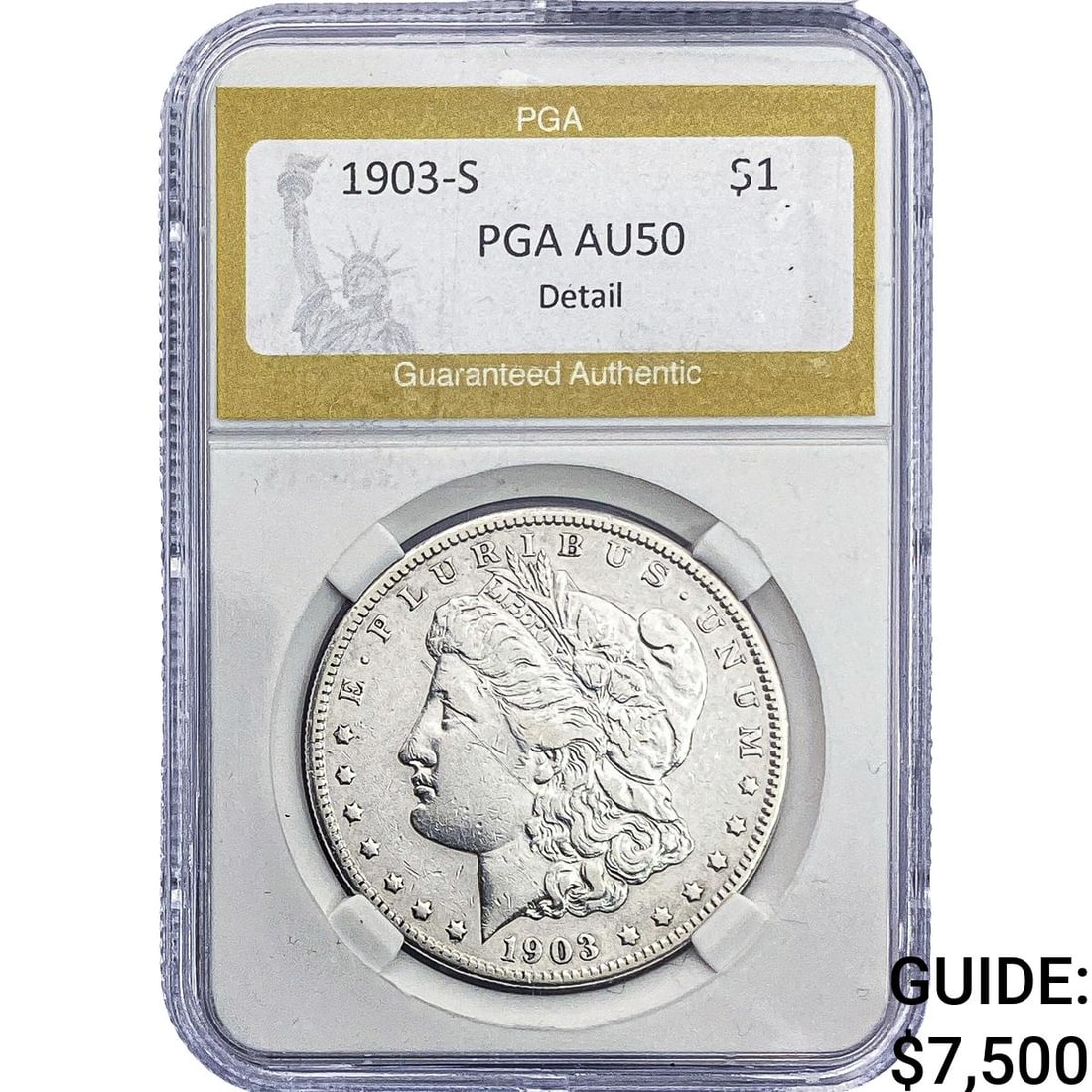 1903-S Morgan Silver Dollar PGA AU50 (1 of 2)
