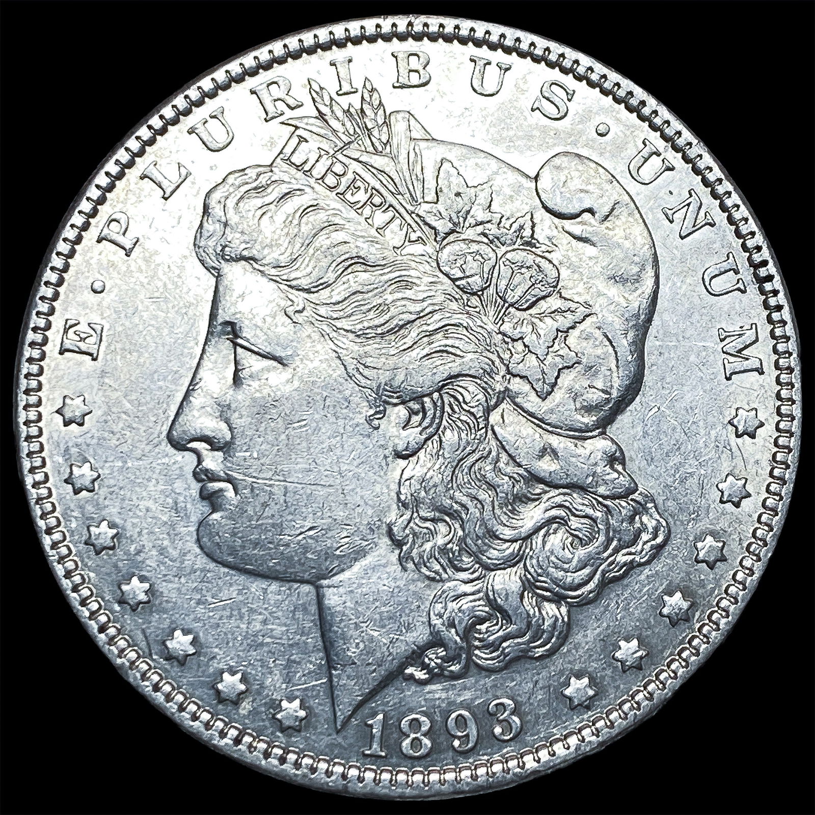 1893 Silver Morgan Dollar CLOSELY UNCIRCULATED: 1893 Silver Morgan Dollar CLOSELY UNCIRCULATED