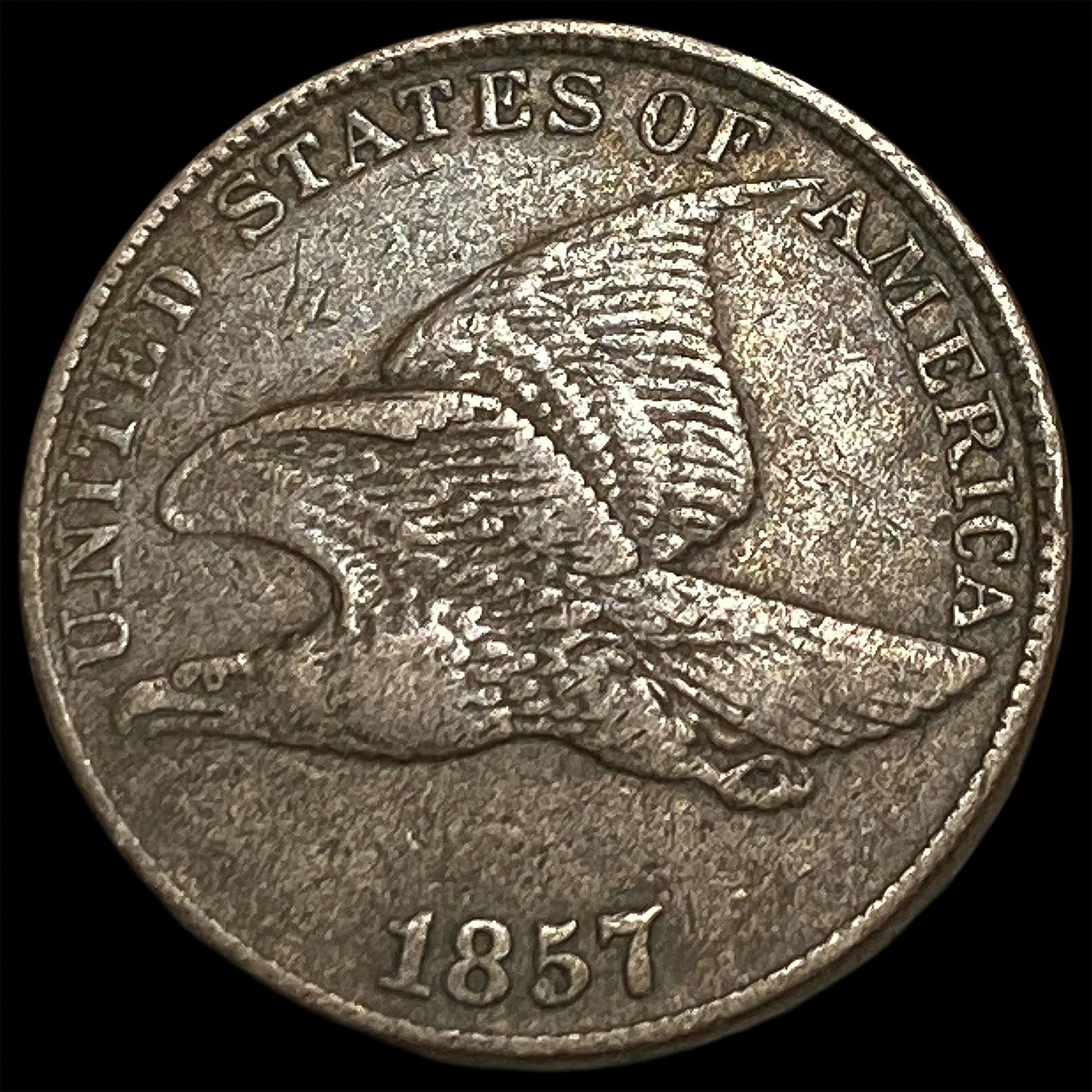1857 Flying Eagle Cent NICELY CIRCULATED: 1857 Flying Eagle Cent NICELY CIRCULATED