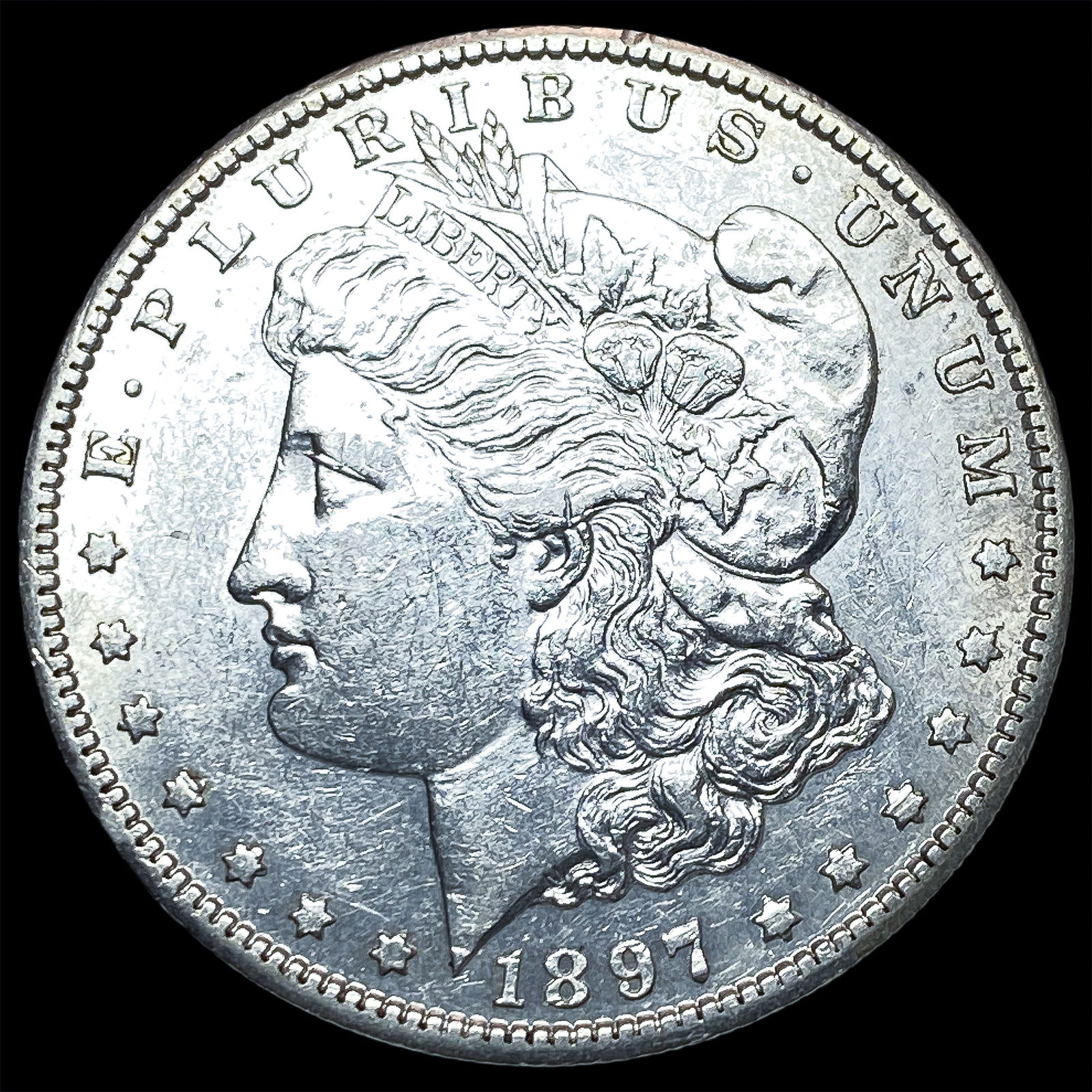 1897-S Silver Morgan Dollar CLOSELY UNCIRCULATED (1 of 2)