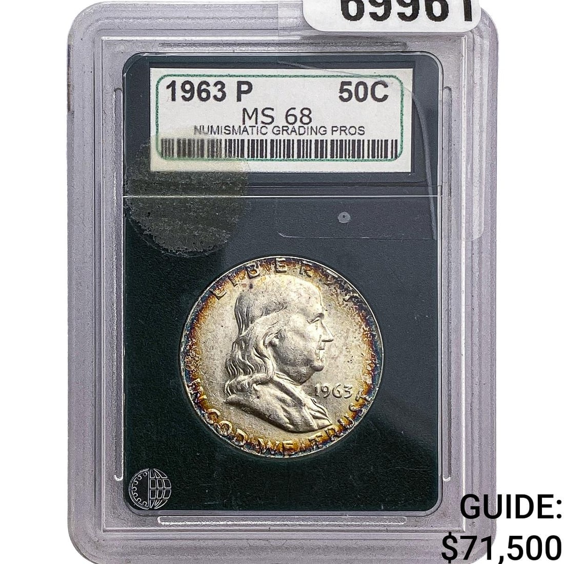 1963-P Franklin Half Dollar MS68 (1 of 2)