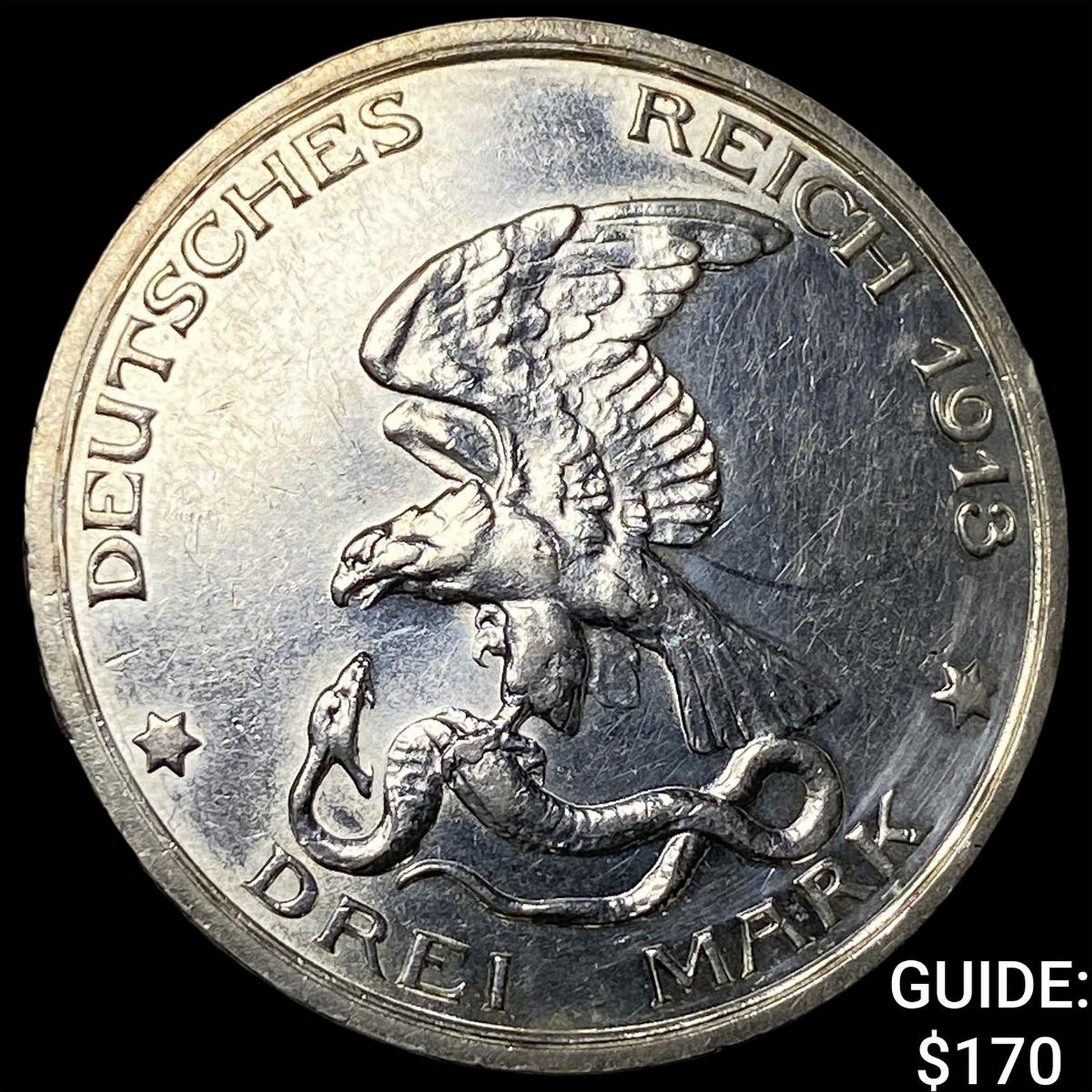 1913 Prussia Silver 5 Mark UNCIRCULATED (1 of 2)