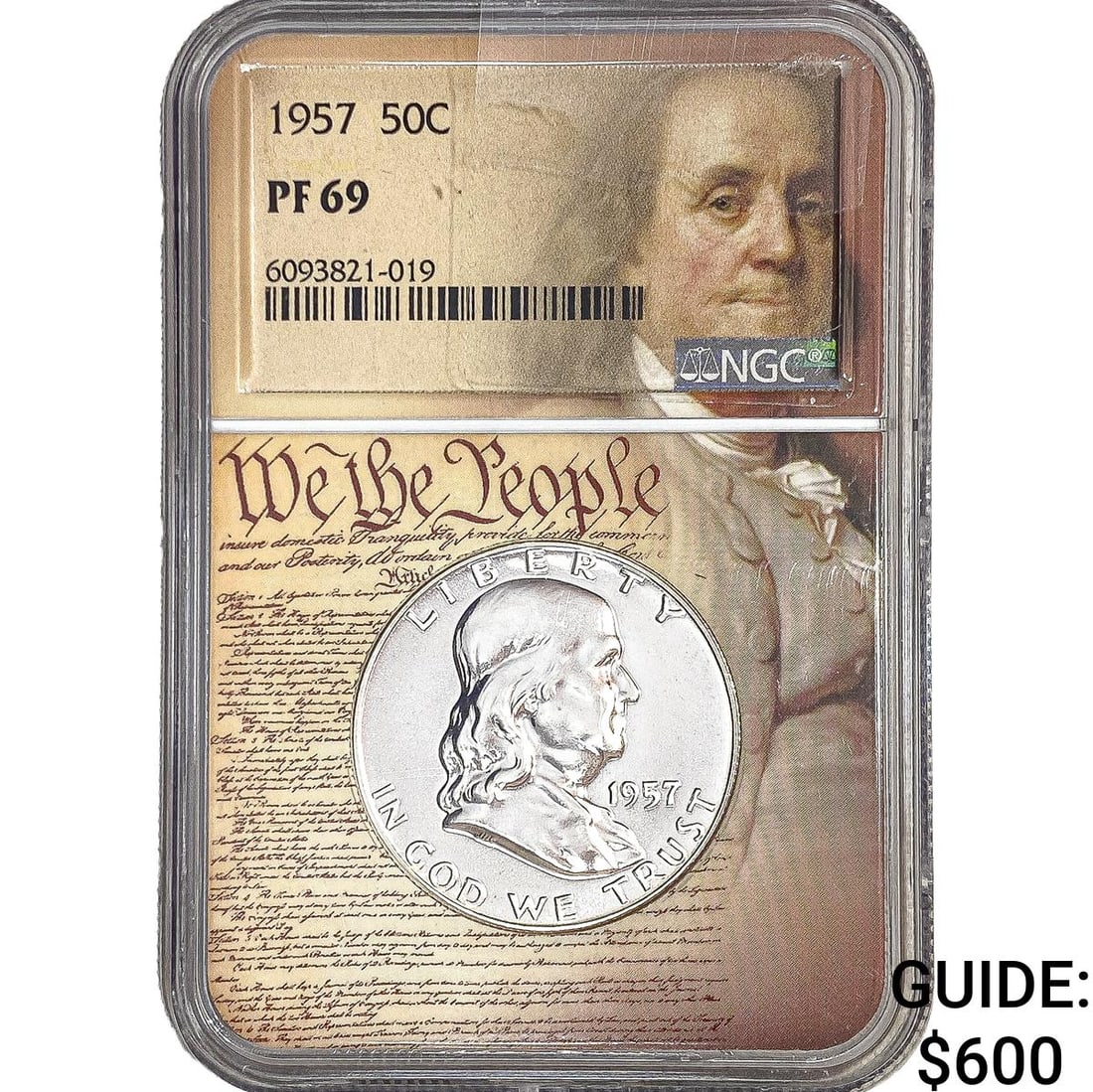 1957 Franklin Half Dollar NGC PF69: 1957 Franklin Half Dollar NGC PF69
