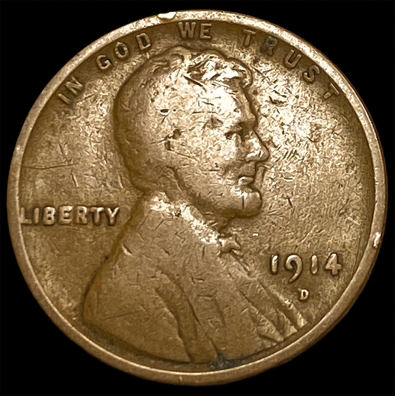 1914-D Lincoln Wheat Cent NICELY CIRCULATED (1 of 2)