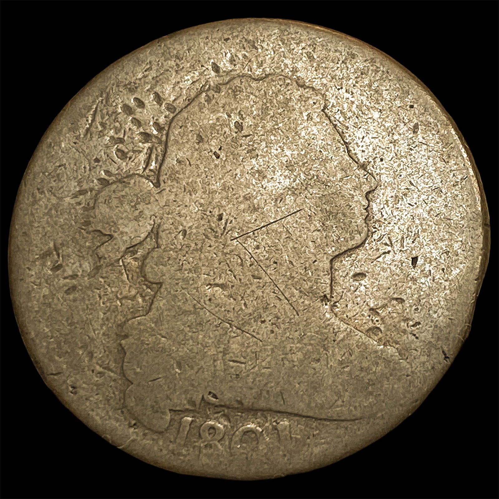 1801 Draped Bust Large Cent NICELY CIRCULATED: 1801 Draped Bust Large Cent NICELY CIRCULATED