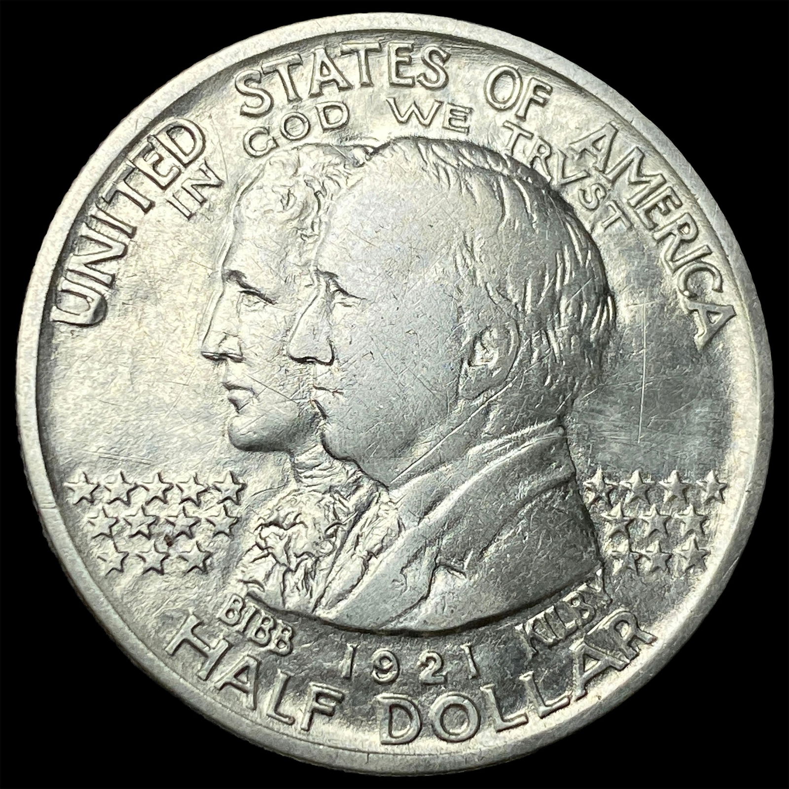 1921 Silver Alabama Centennial Half Dollar NEARLY UNCIRCULATED: 1921 Silver Alabama Centennial Half Dollar NEARLY UNCIRCULATED