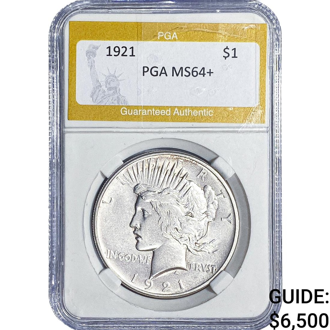 1921 Silver Peace Dollar PGA MS64+ (1 of 2)