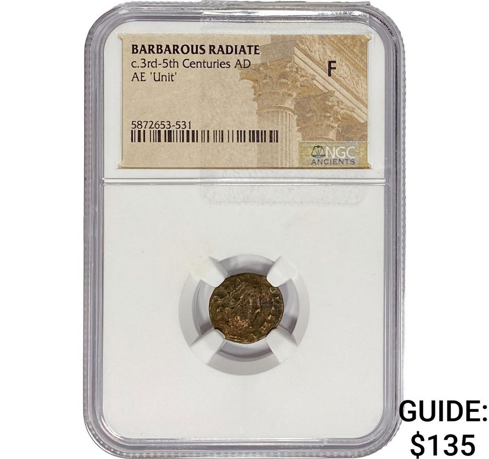 Barbarous Radiate c.3rd-5th Cent. Bronze 'Unit' F: Barbarous Radiate c.3rd-5th Cent. Bronze 'Unit' F