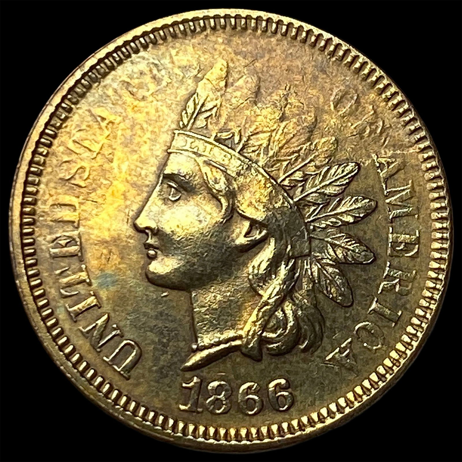 1866 Indian Head Cent UNCIRCULATED: 1866 Indian Head Cent UNCIRCULATED