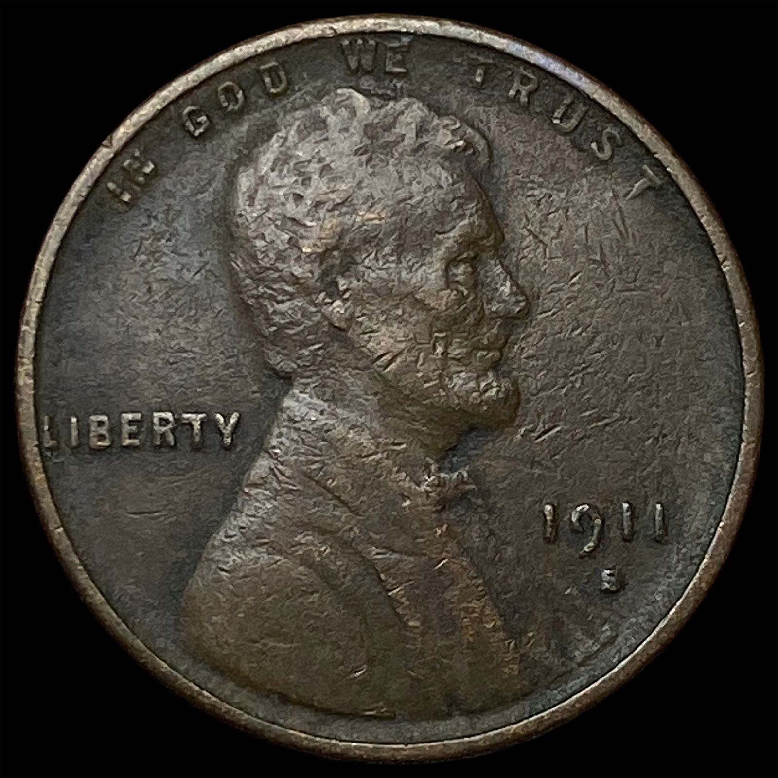 1911-S Lincoln Wheat Cent NEARLY UNCIRCULATED (1 of 2)