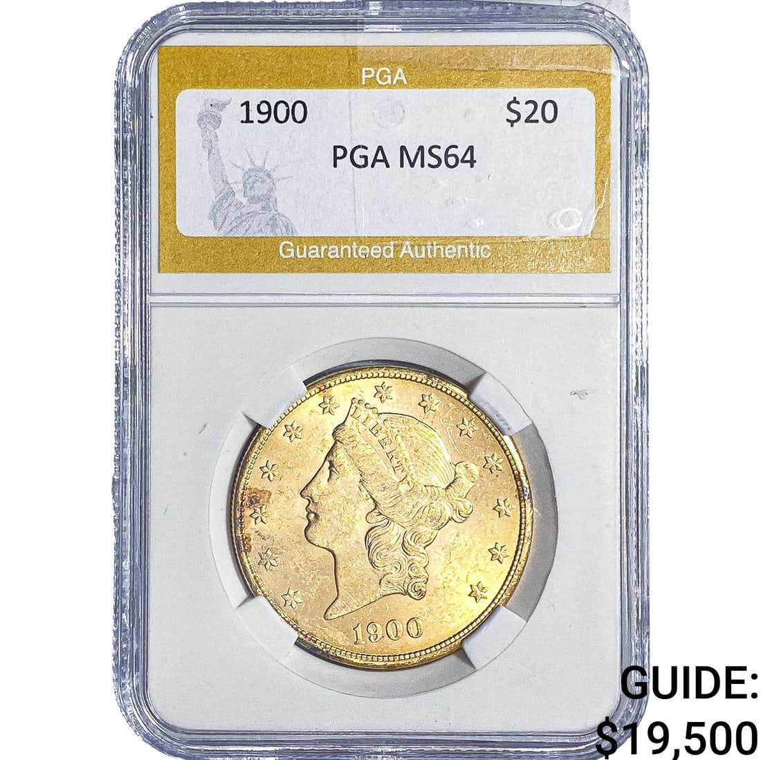 1900 $20 Gold Double Eagle PGA MS64: 1900 $20 Gold Double Eagle PGA MS64